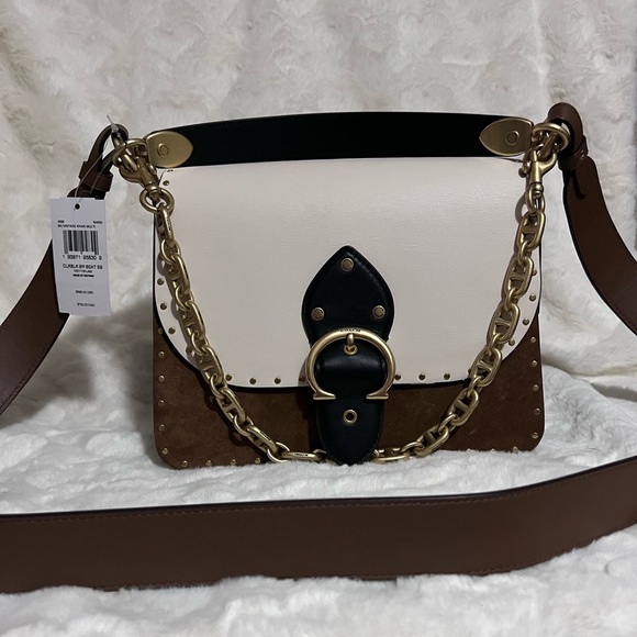 Coach Beat Shoulder Bag In Colorblock With Rivets - Picture 10 of 12